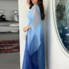 Eid Arab Satin Muslim Party Dress for Women Bat Sleeve Abaya Jalabiya Long Dresses Morocco Kaftan Vestidos Ramadan Gown Robe