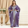 Ramadan Abayas for 2023 Muslim Women Casual Bat Sleeve Maxi Dress Turkey Arab Robe Dubai Islam Kimono Jalaiya Caftan Party Gowns