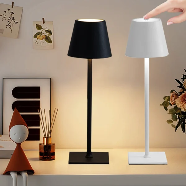 LED Wireless Wine Bottle Lamp Portable Touch Table Lamp Wireless LED Desk Lamp Creative Ambient Night Lamp