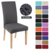 Elastic Solid Color Adjustable Chair Cover Spandex Stretch Slipcovers Chair Seat Covers Kitchen Dining Room Wedding Banquet Home