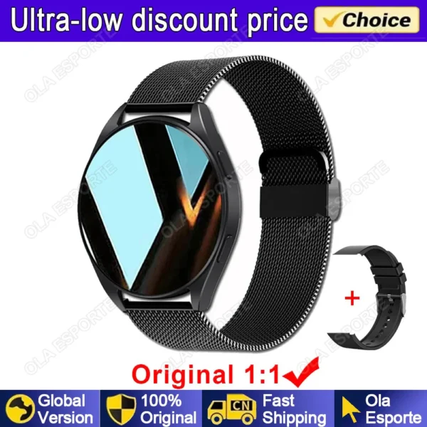 LAXASFIT 2024 New Men's Smart Watch Women's Gift 2.01 Inch HD Full Touch Screen Sports & Fitness Watch Bluetooth Call Smartwatch