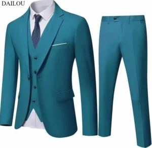 Suit For Men Elegant Wedding 3 Pieces 2 Sets Jackets Vest Pants Blazers Full Fashion Luxury Coats 2025 Formal Classic Costume