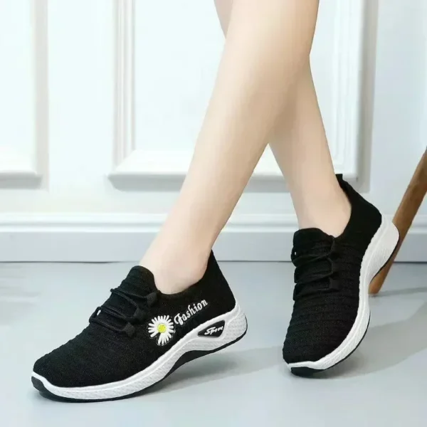 Adult sneakers, women's light running shoes, net shoes, comfortable soft soled sneakers, women's breathable casual single shoes