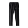 Ice Silk Men's Pants 2023 Summer New Black Gray Thin Business Casual Pants Outdoor Elastic Breathable Straight Leg Sweatpants