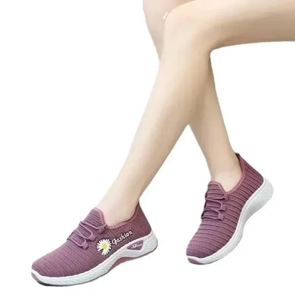 Adult sneakers, women's light running shoes, net shoes, comfortable soft soled sneakers, women's breathable casual single shoes