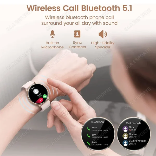 For Samsung Galaxy Pro BT Wireless Call Sport Fitness Tracker Men Women Smartwatch PK GT1 4 Mini 2024New Smart Watch For Samsung