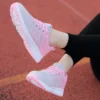 Women Casual Sneakers Breathable Walking Lace Up Flat Shoes Women's Sports Running Outdoor Breathable Tenis Feminino