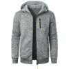 New Men's Sports Fitness Casual Sweatshirt Cardigan Hooded Jackets Cardigan Hooded Sweatshirts Baseball Jacket