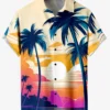 2025 Hawaiian men's summer designer shirt 3d tropical plant vacation print Hawaiian shirt casual short sleeve fashion retro