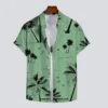 2025 Hawaiian men's summer designer shirt 3d tropical plant vacation print Hawaiian shirt casual short sleeve fashion retro