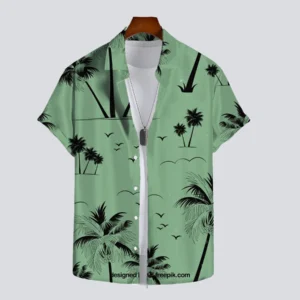 2025 Hawaiian men's summer designer shirt 3d tropical plant vacation print Hawaiian shirt casual short sleeve fashion retro