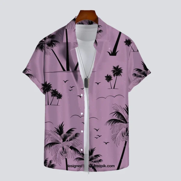 2025 Hawaiian men's summer designer shirt 3d tropical plant vacation print Hawaiian shirt casual short sleeve fashion retro
