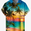 2025 Hawaiian men's summer designer shirt 3d tropical plant vacation print Hawaiian shirt casual short sleeve fashion retro
