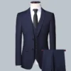 Suit Boutique Men's Fashion Business (Blazer+ Vest + Trousers) Gentleman's Wedding Casual Professional Formal Suit 3 Piece M-6XL