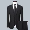 Suit Boutique Men's Fashion Business (Blazer+ Vest + Trousers) Gentleman's Wedding Casual Professional Formal Suit 3 Piece M-6XL