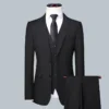 Men's Solid Color Business Suit 2025 High Quality Fashion Banquet Wedding Trend Groom Best Man Single 3/2/1