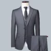 Suit Boutique Men's Fashion Business (Blazer+ Vest + Trousers) Gentleman's Wedding Casual Professional Formal Suit 3 Piece M-6XL